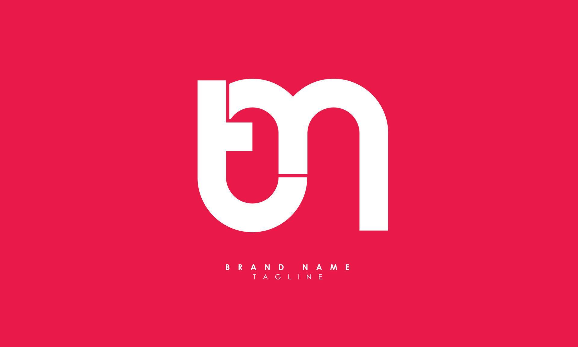 Alphabet letters Initials Monogram logo TM, MT, T and M 7744808 Vector