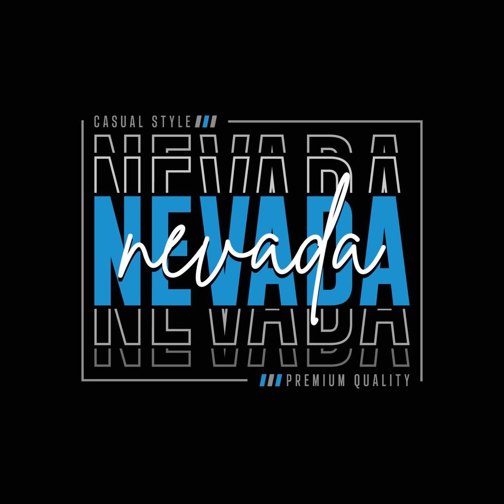 nevada typography t shirt quotes and apparel design vector