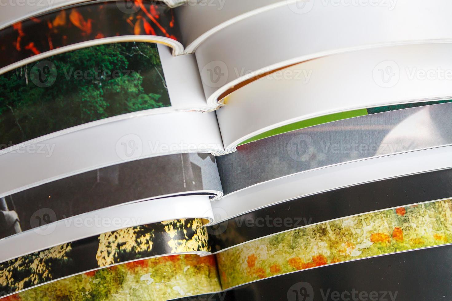 Stack of magazines photo