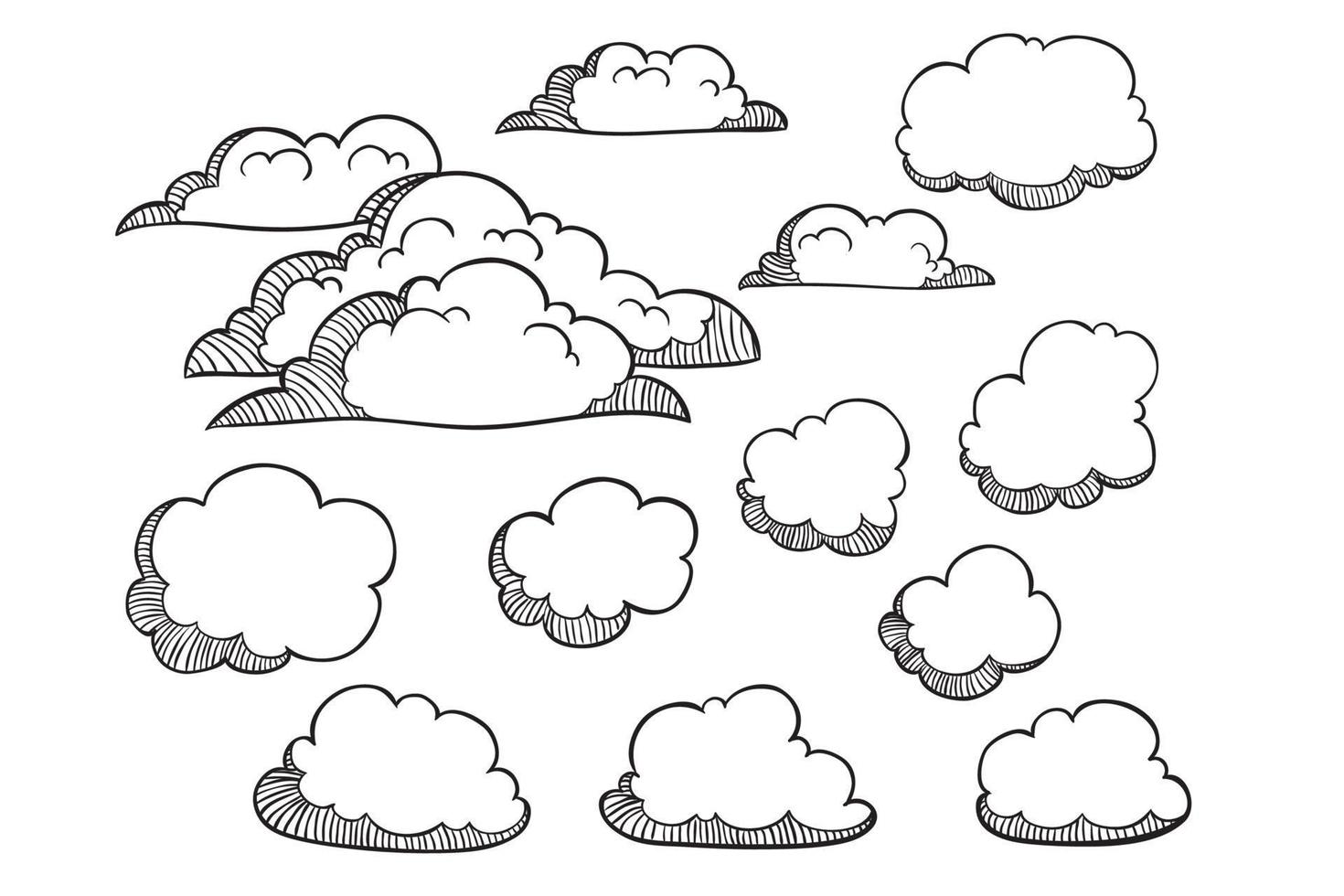 Cloud Sketch Vector Art, Icons, and Graphics for Free Download