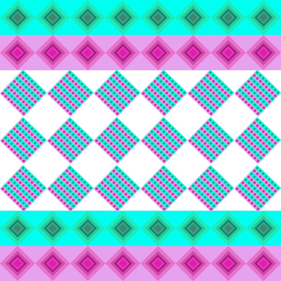 pink blue green pattern background from geometric shapes stripes. For destroying gift wrap book cover clothes table cloth. vector