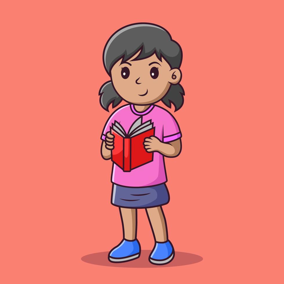 hand drawing cartoon girl. cute girl drawing for profile picture 20389525  Vector Art at Vecteezy