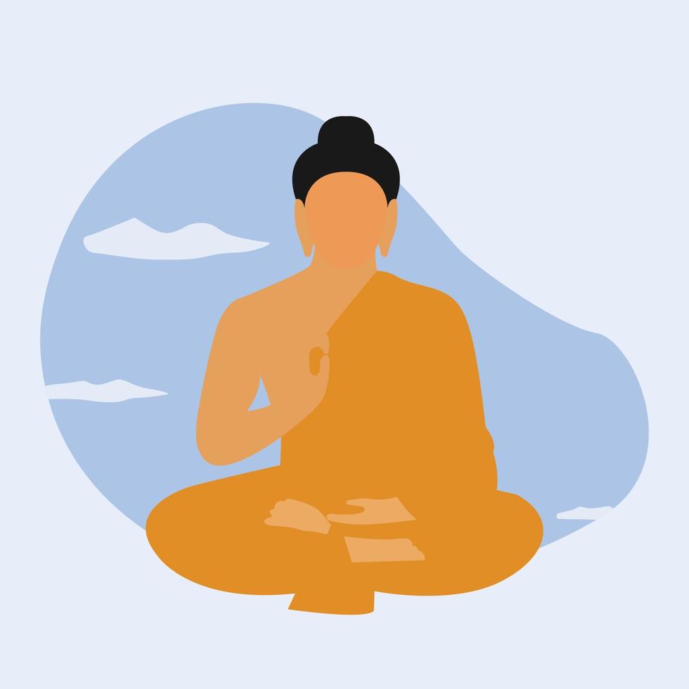 Happy Buddha Purnima - Lord Buddha creative design, banner, poster, flyer. vector