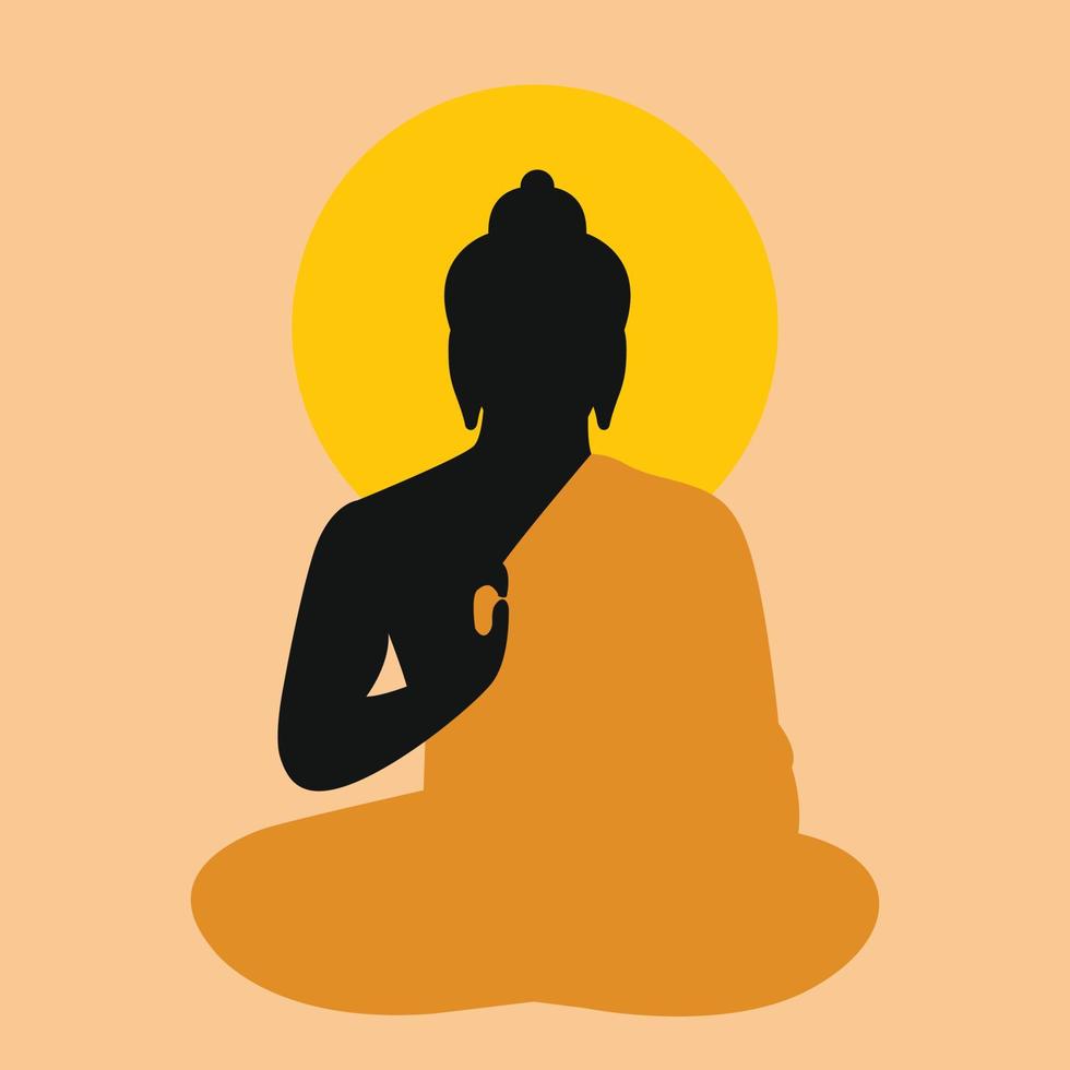 Happy Buddha Purnima - Lord Buddha creative design, banner, poster, flyer. vector