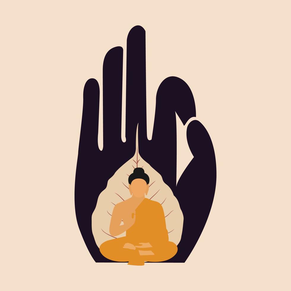 buddha purnima feliz - diseño creativo de lord buddha, pancarta, afiche, volante. vector