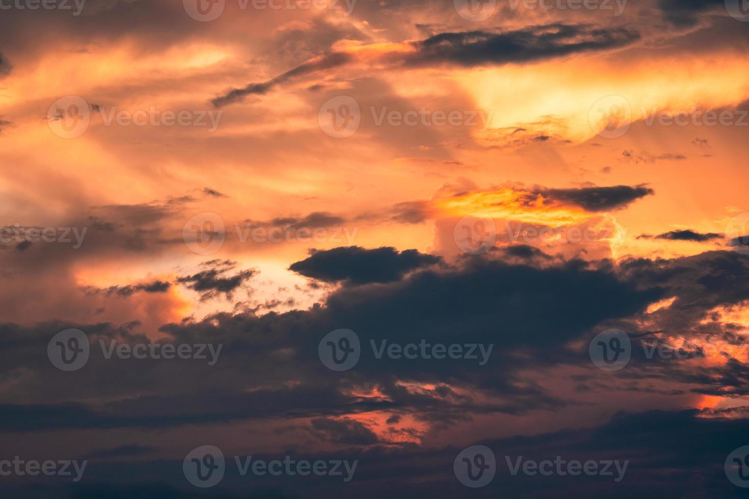 Colorful dramatic sunset twilight sky photo