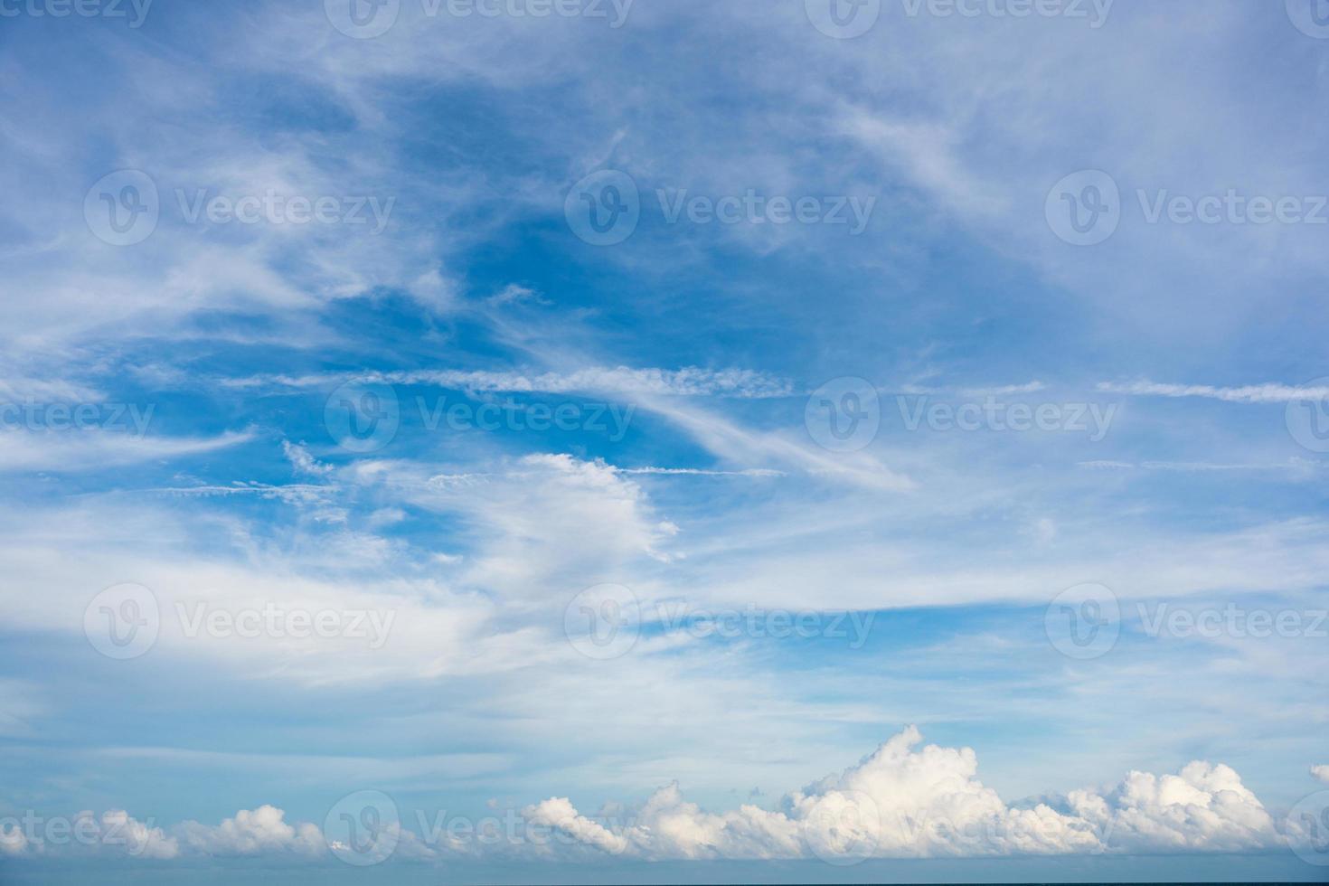 White cloud on blue sky in sunny day photo