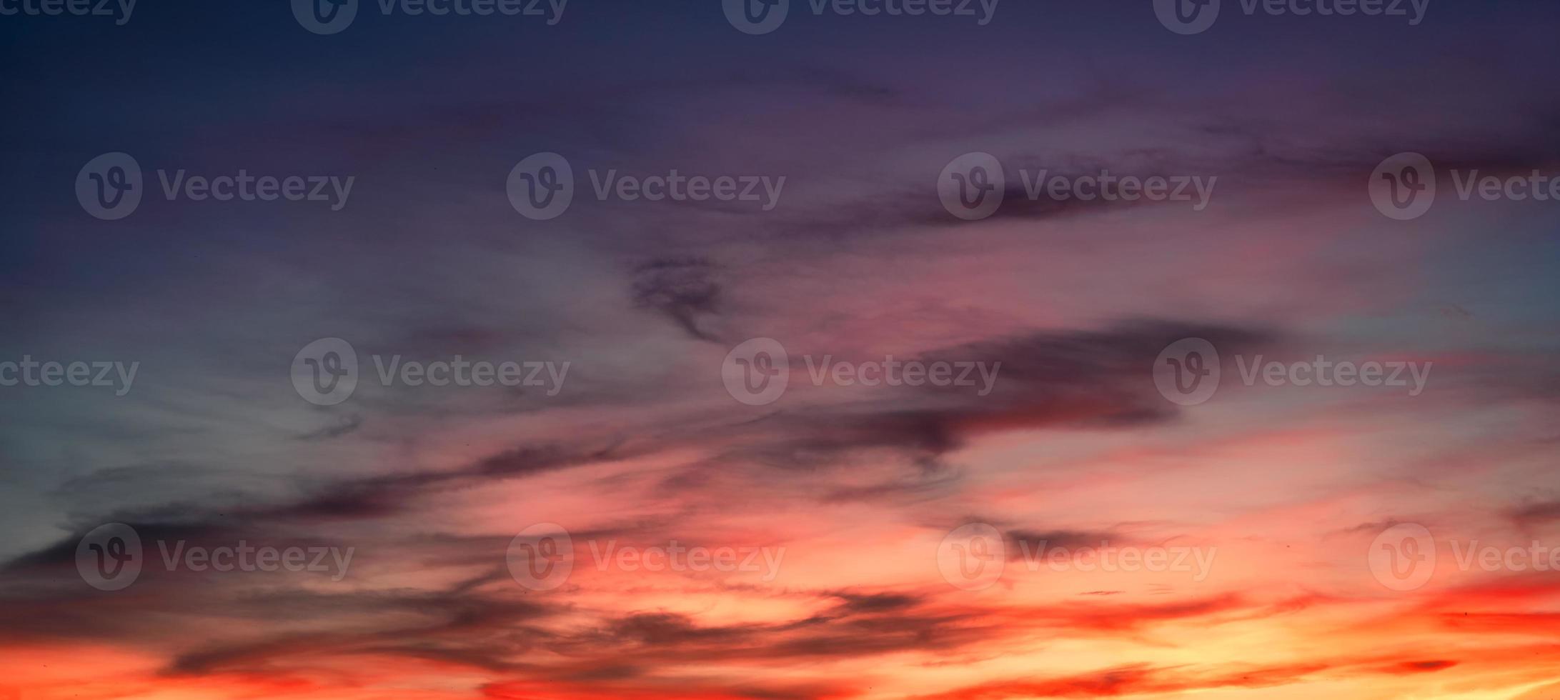 Colorful sky with clouds at sunset. Dramatic evening sky photo