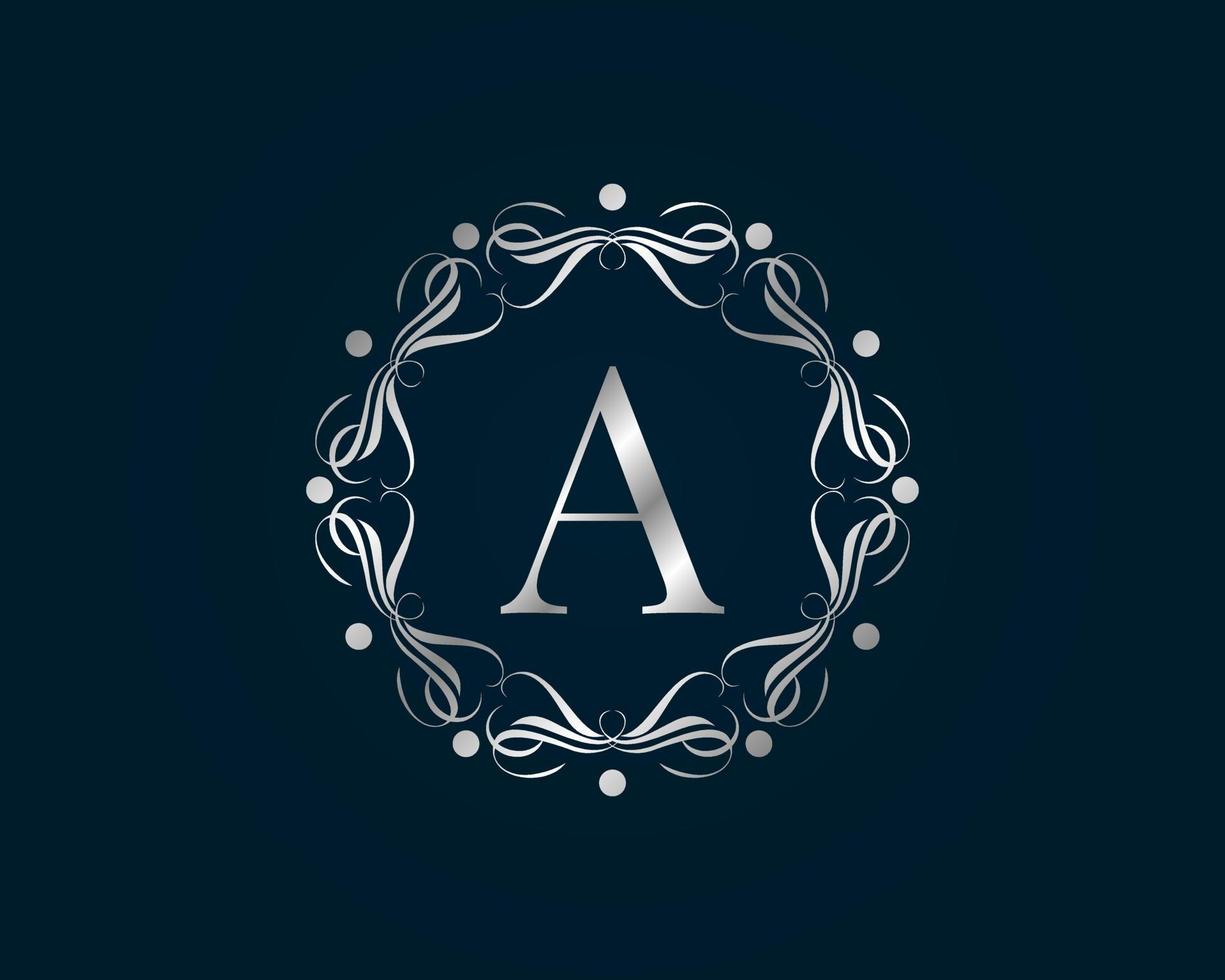 graceful letter A vector