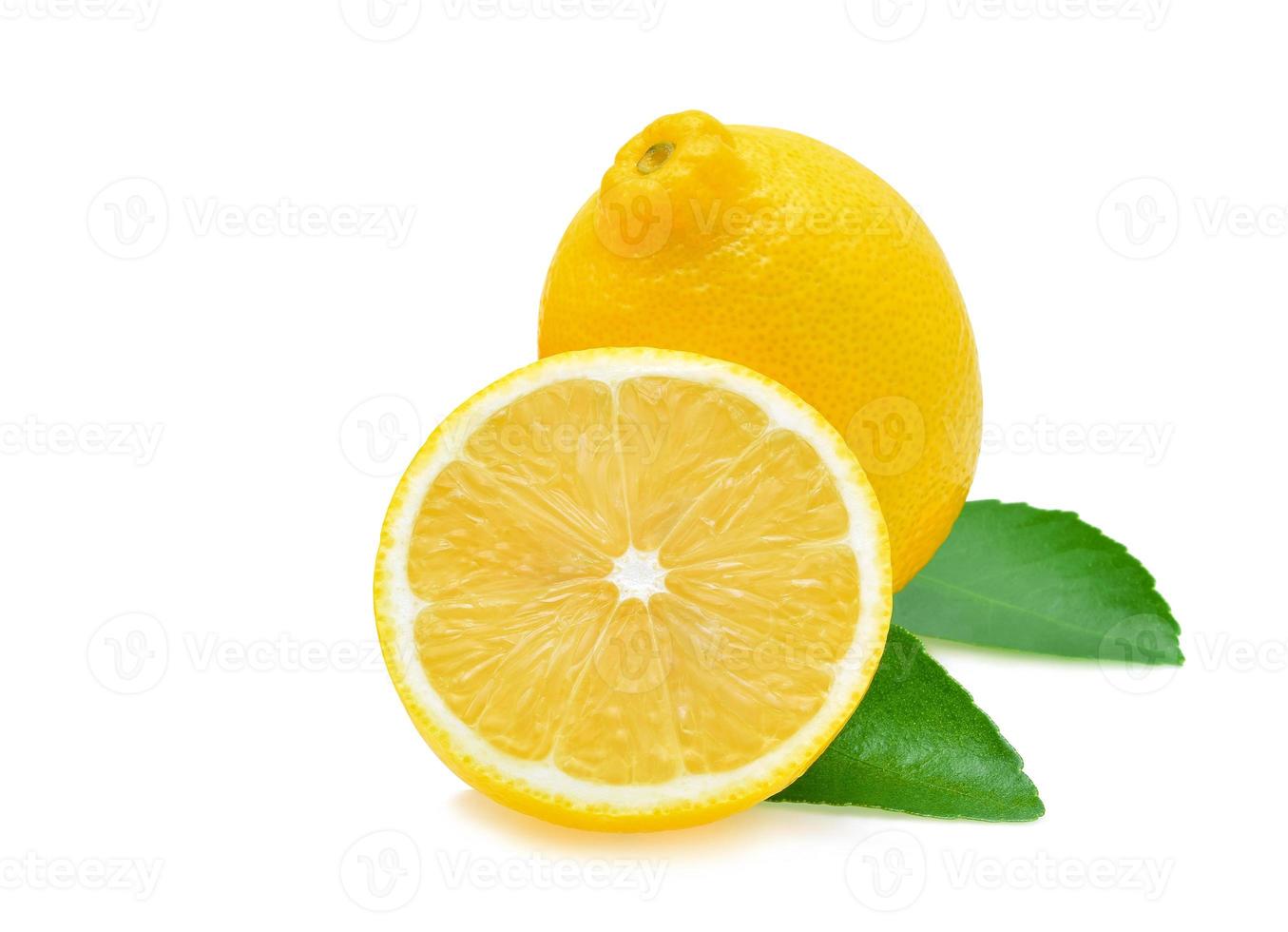 lemon isolated on white background photo