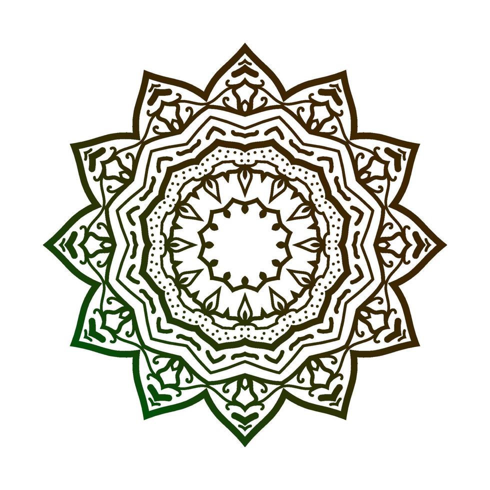 arte mandala aislado. elemento de diseño de vector redondo decorativo étnico