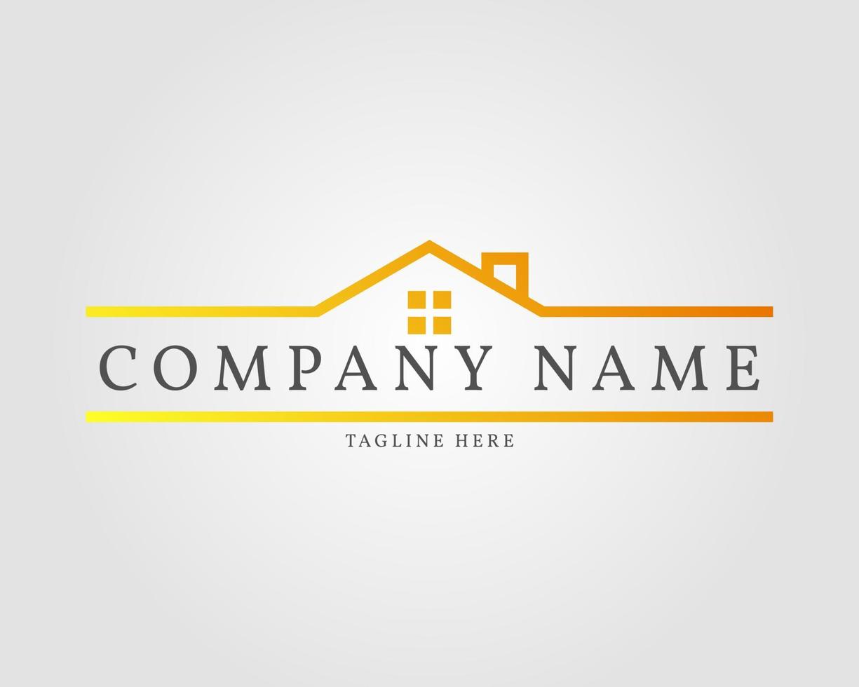 home building icon house logo template for real estate, property rent, construction vector