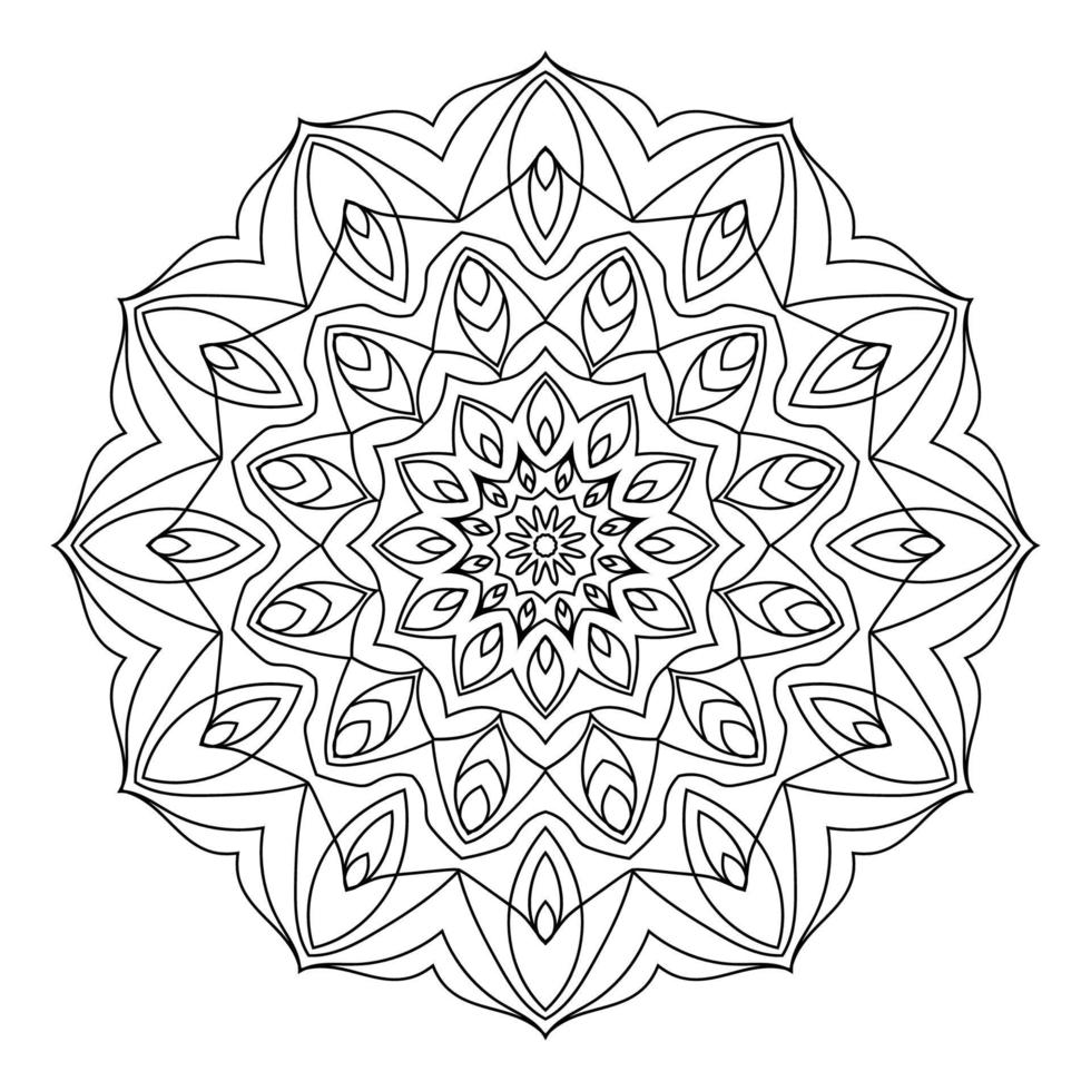 abstract flower mandala art vector design element