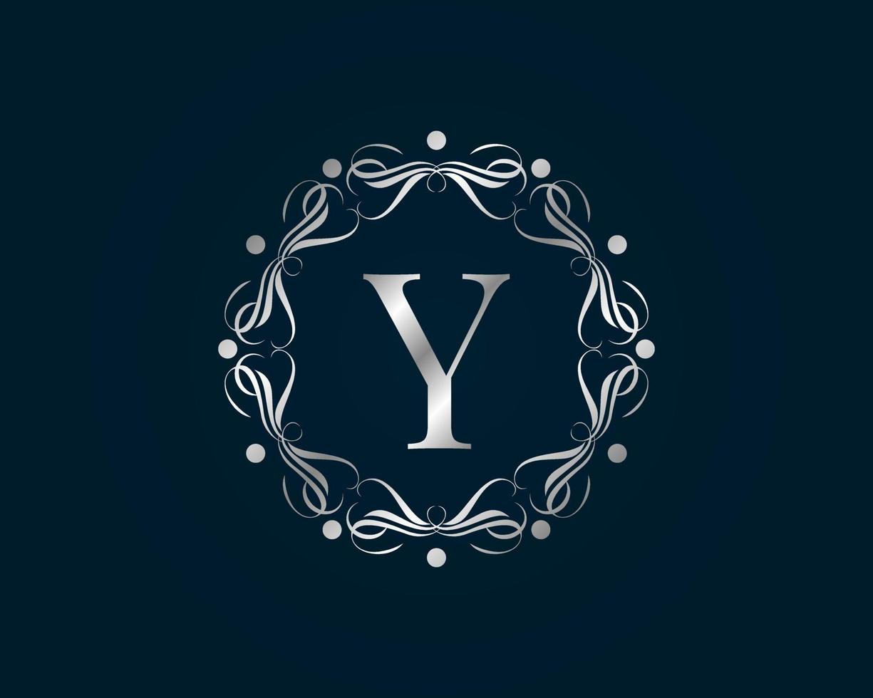 graceful letter Y vector