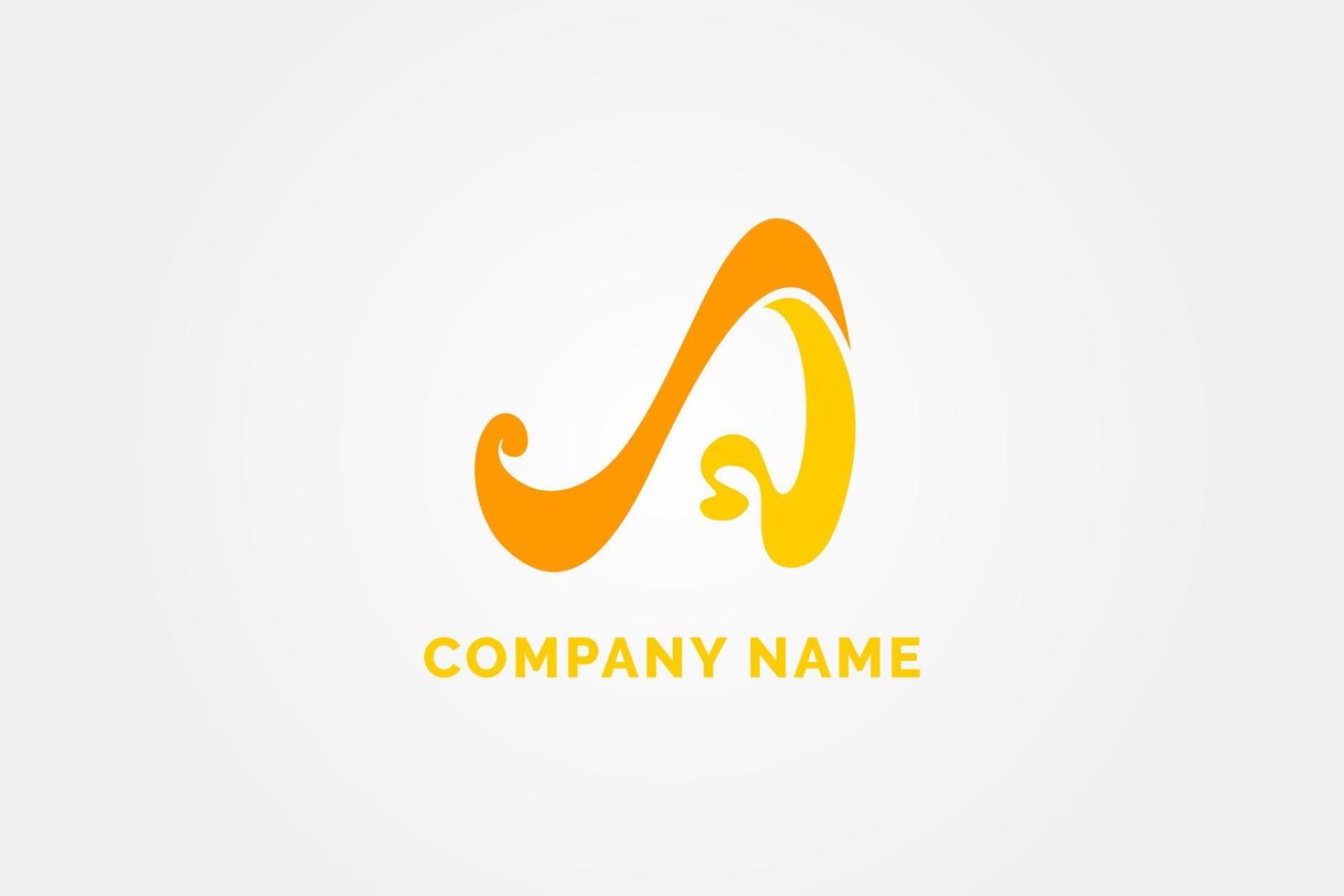 abstract logo with bright color and dynamic shape. looks like fluid, letter N. for scarf brand or creative company vector