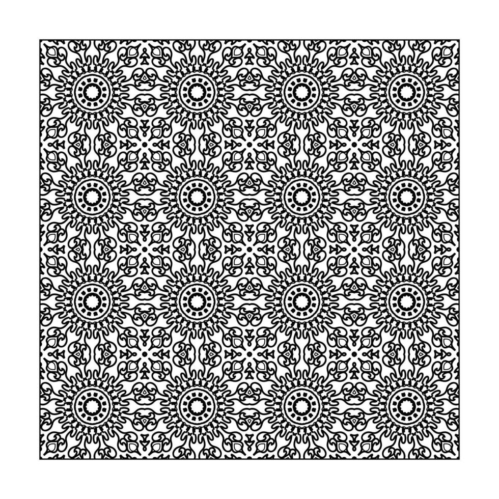 Seamless pattern floral ornament, vector