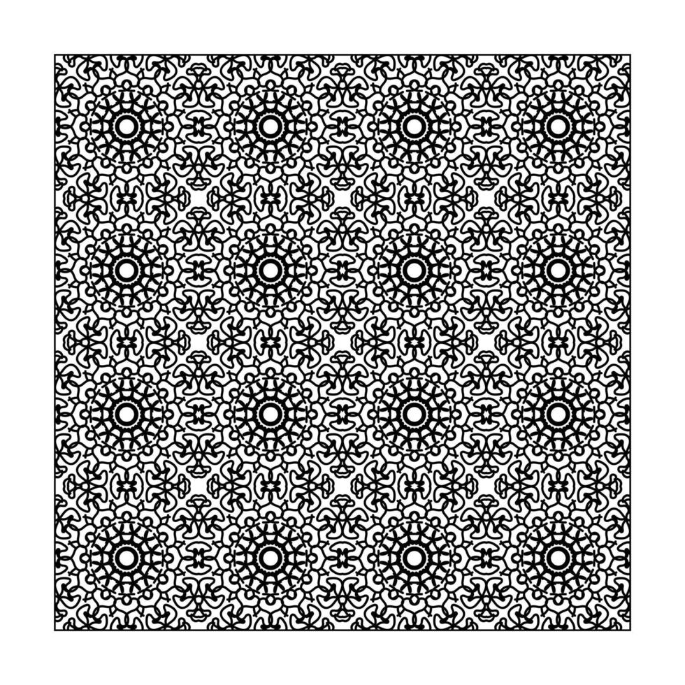 Seamless pattern floral ornament, vector