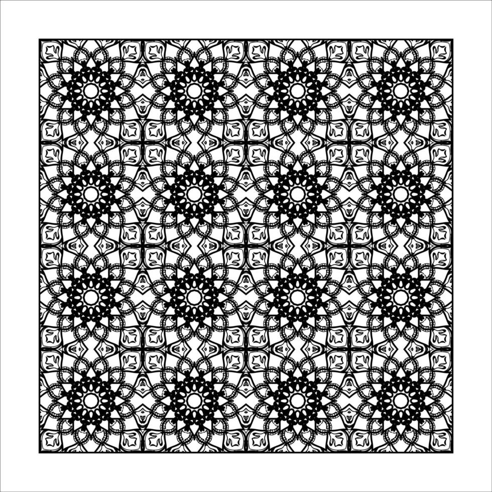 Seamless pattern floral ornament. vector