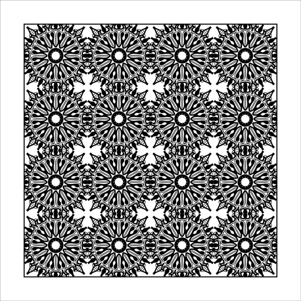 Seamless pattern floral ornament. vector