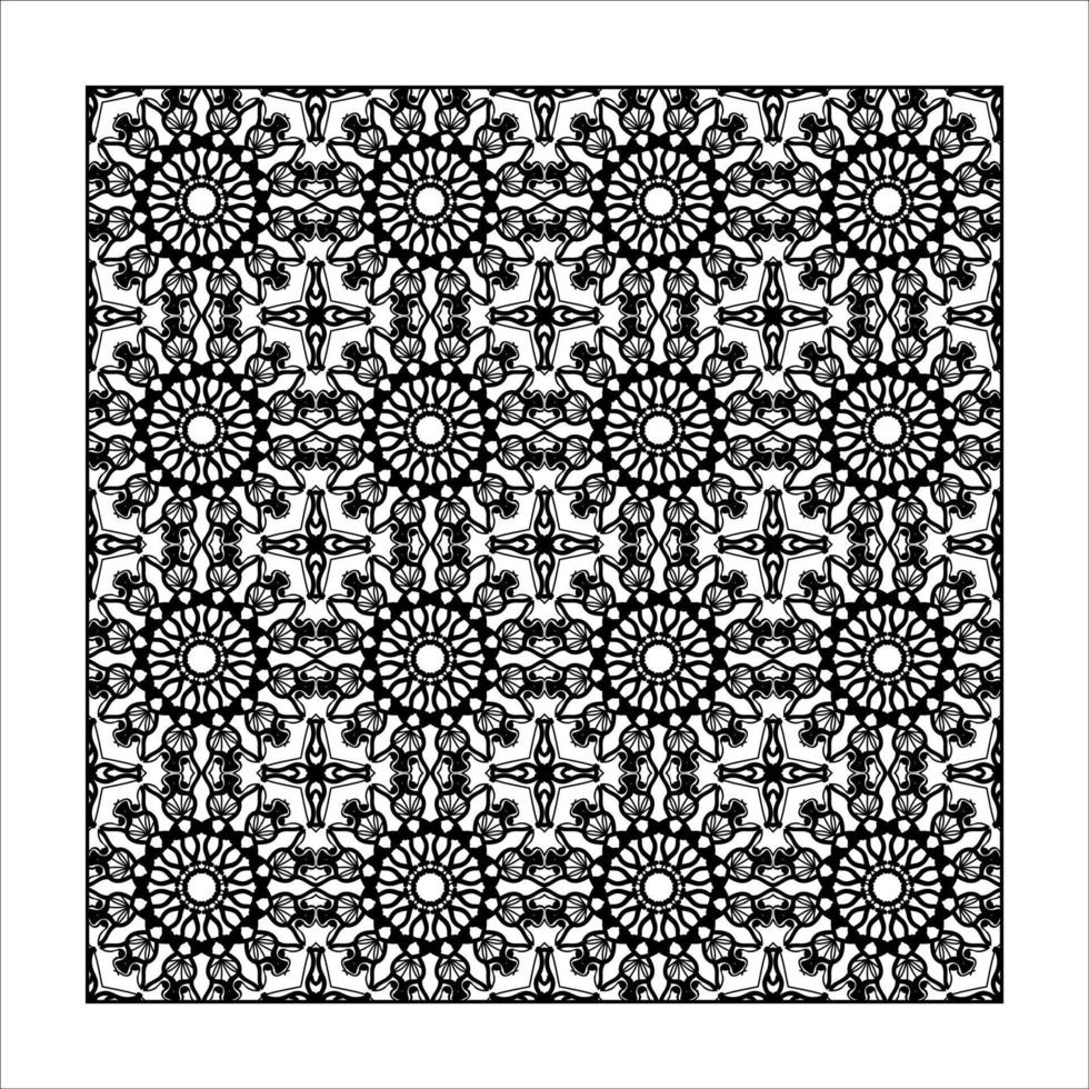 Seamless pattern floral ornament. vector