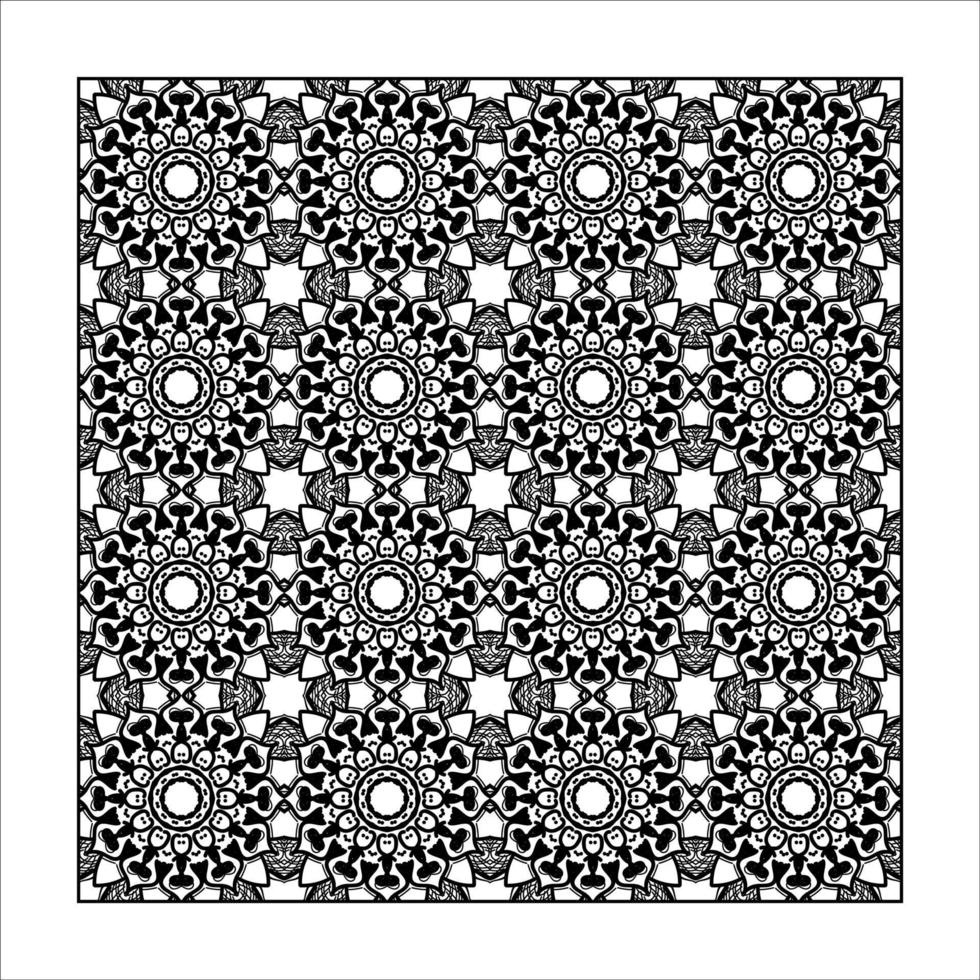 Seamless pattern floral ornament. vector