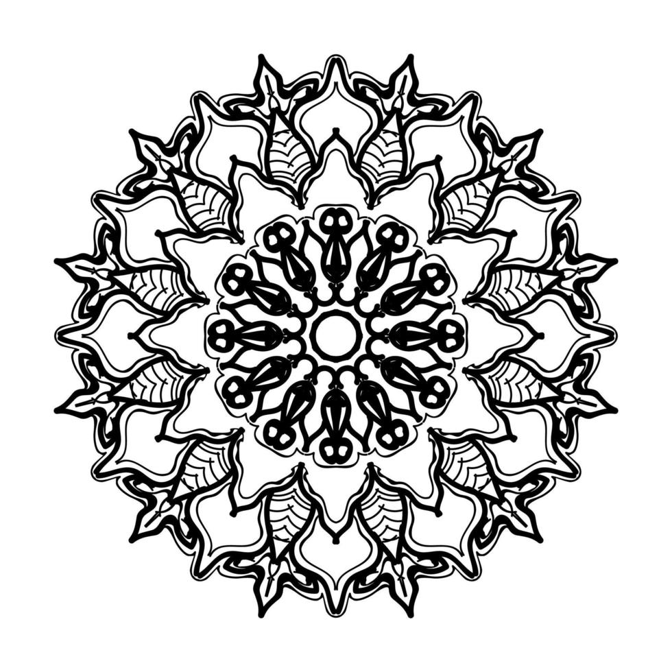 Hand drawn mandala. decoration in ethnic oriental  doodle ornament. vector