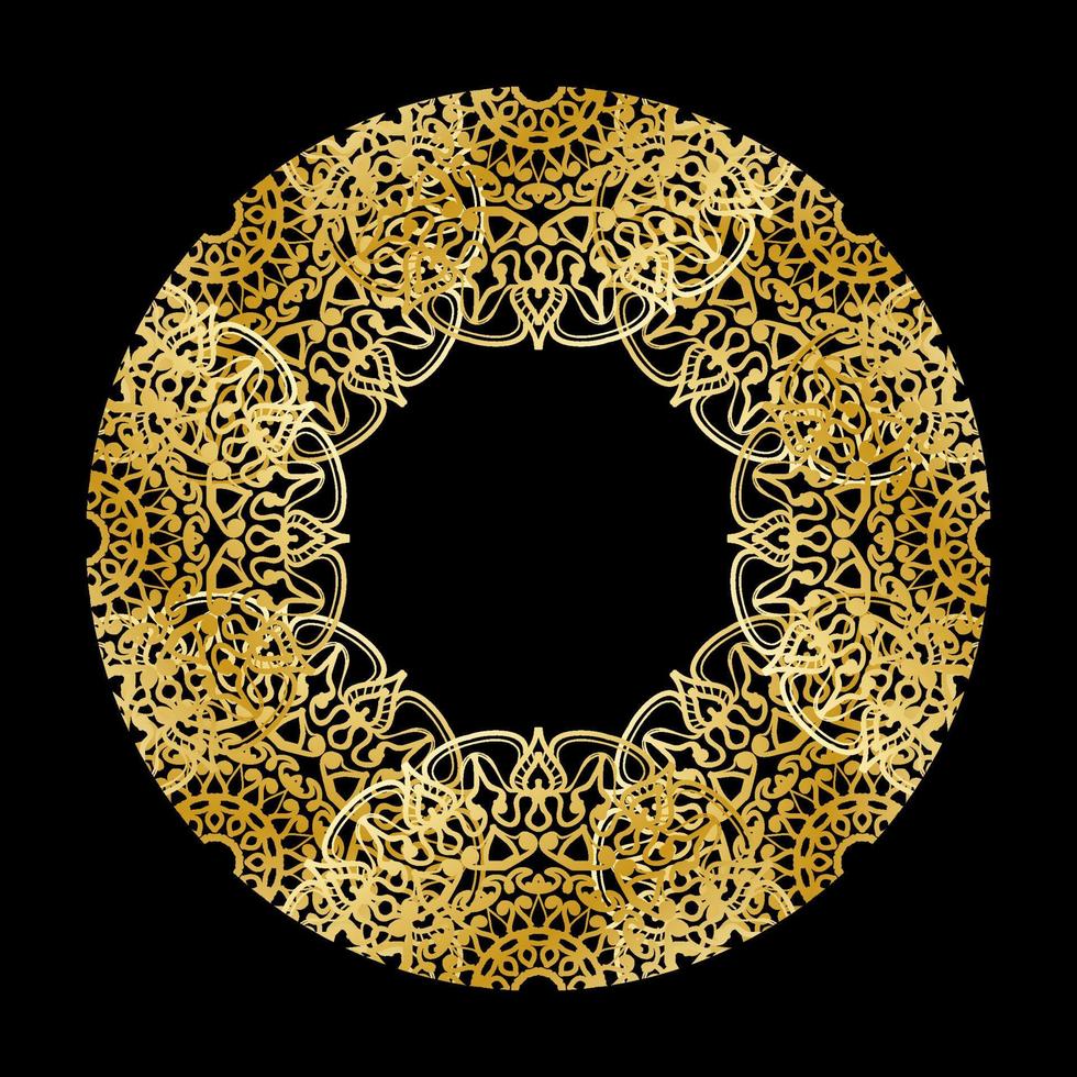 Vector round abstract circle. Luxury Mandala style.