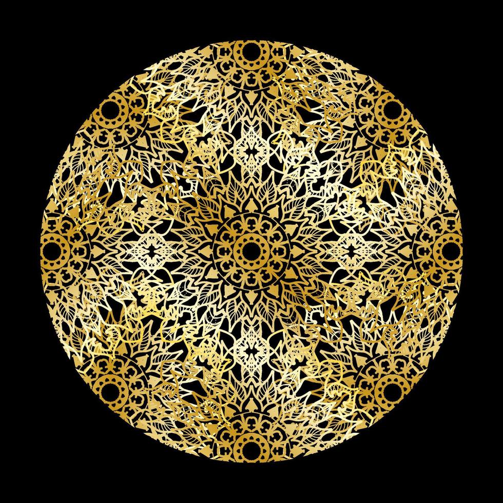 Vector round abstract circle. Luxury Mandala style.