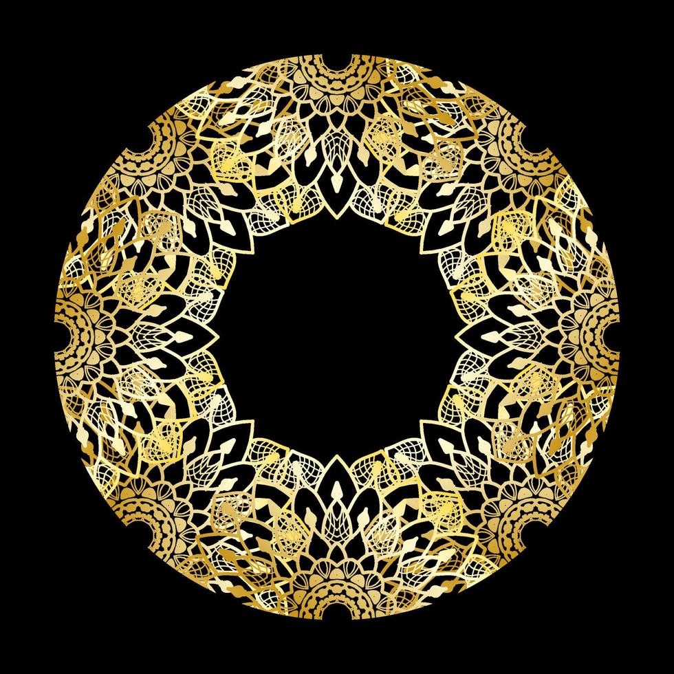 vector círculo abstracto redondo. estilo mandala de lujo.