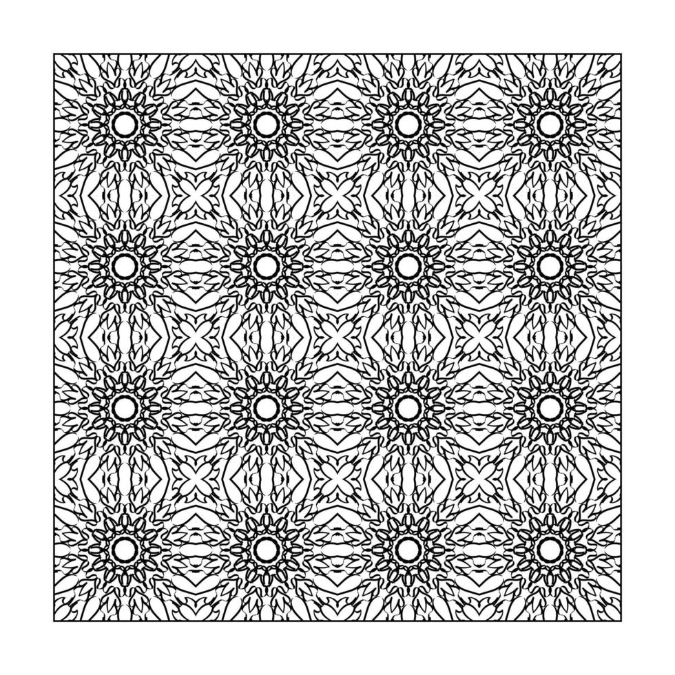 Seamless pattern floral ornament, vector