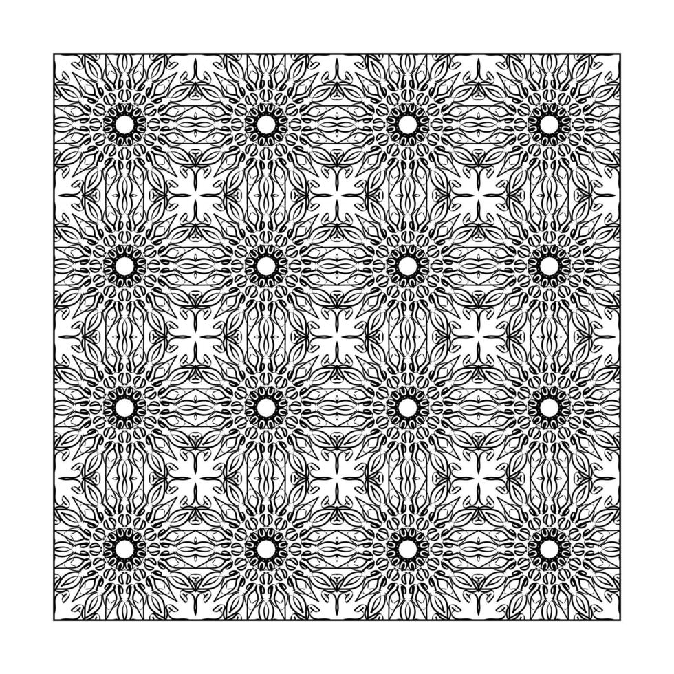 Seamless pattern floral ornament, vector