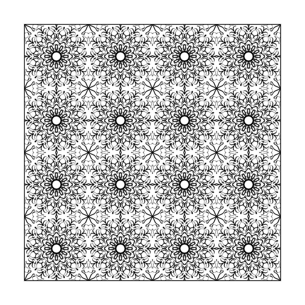 Seamless pattern floral ornament, vector