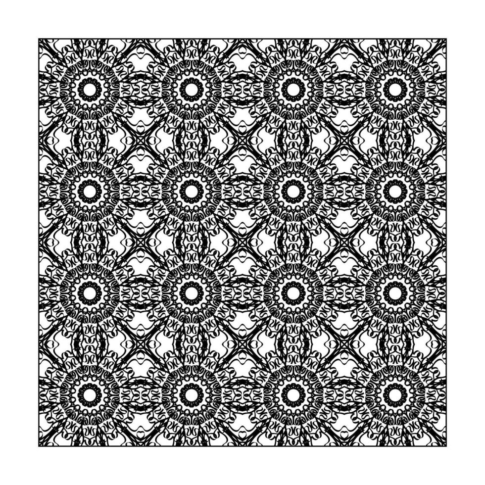 Seamless pattern floral ornament, vector