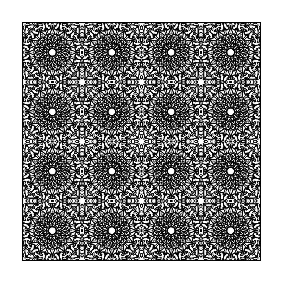 Seamless pattern floral ornament vector
