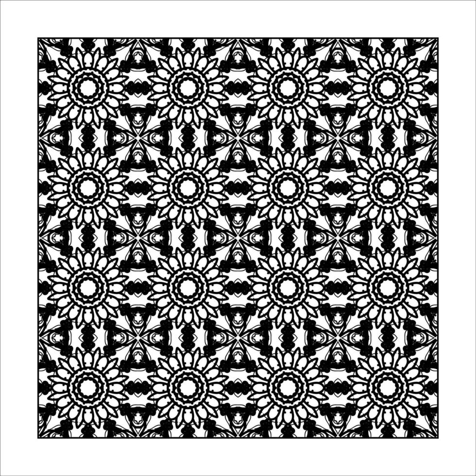 Seamless pattern floral ornament. vector