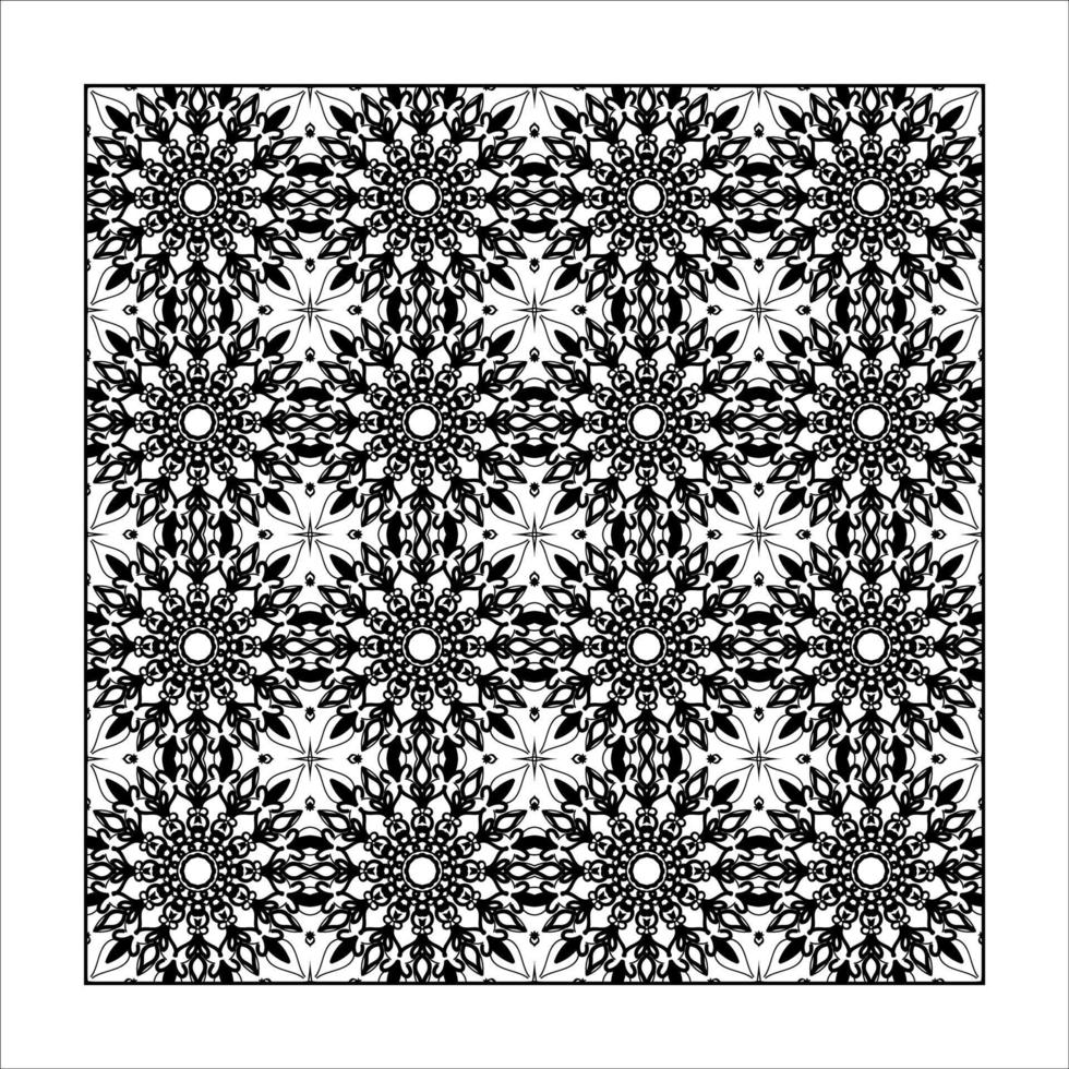 Seamless pattern floral ornament. vector