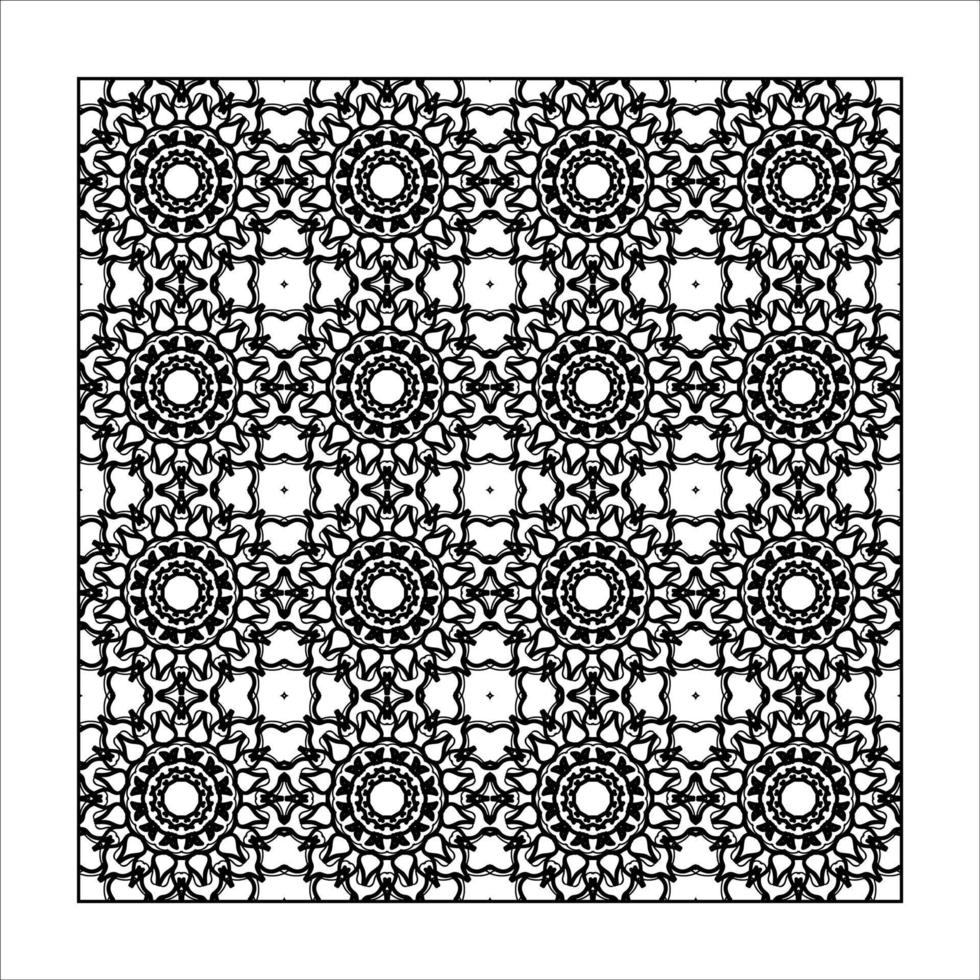 Seamless pattern floral ornament. vector