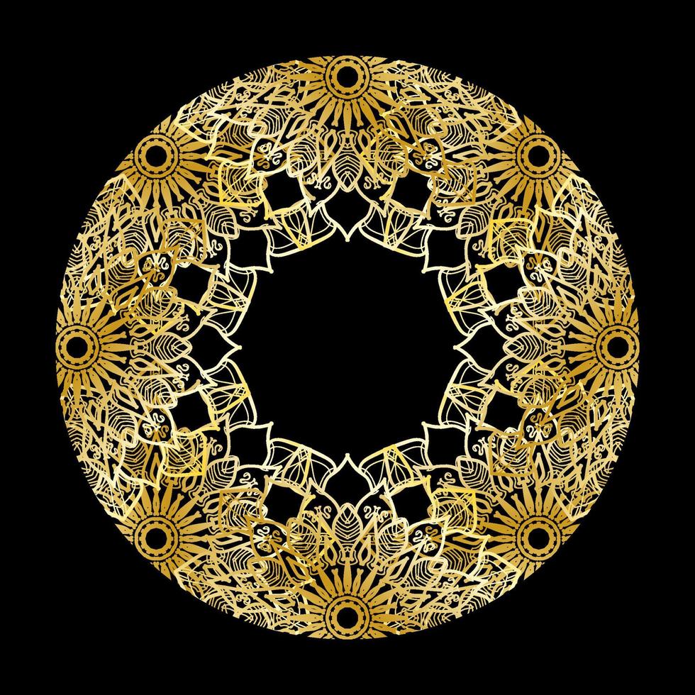 Vector round abstract circle. Luxury Mandala style.