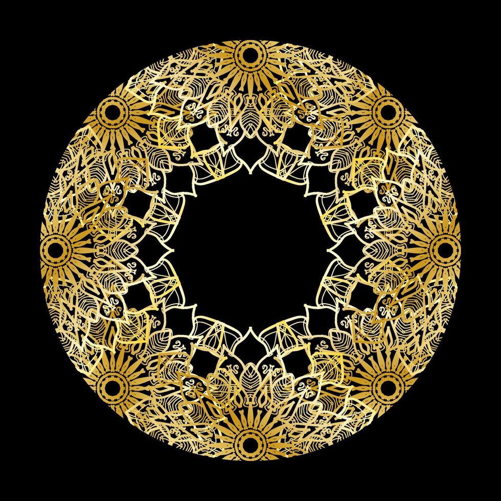 Vector round abstract circle. Luxury Mandala style.