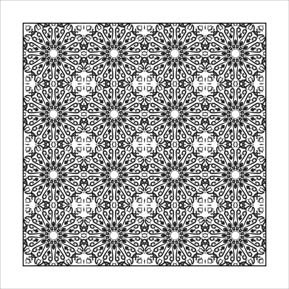 Seamless pattern floral ornament. vector