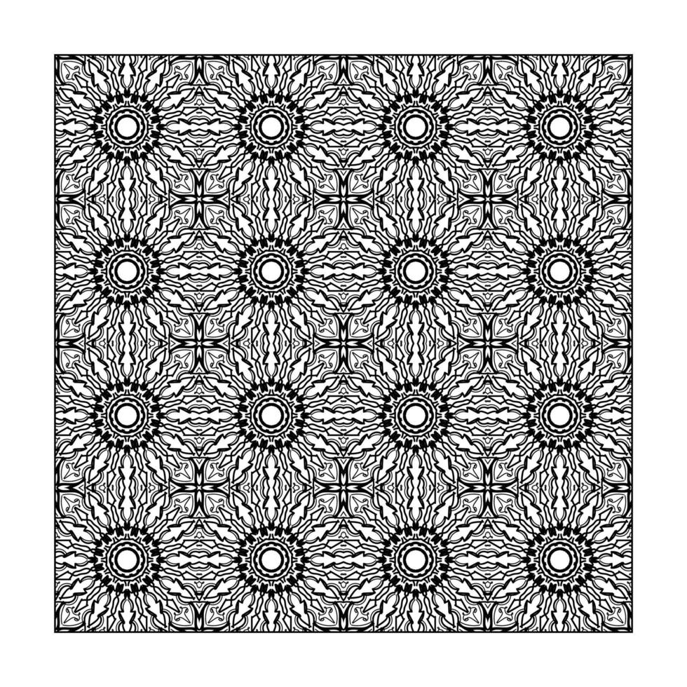 Seamless pattern floral ornament, vector