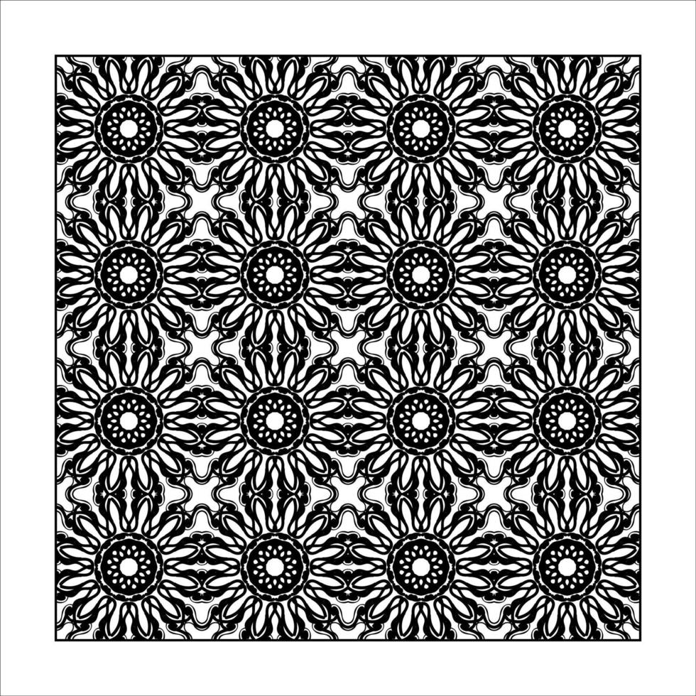 Seamless pattern floral ornament. vector