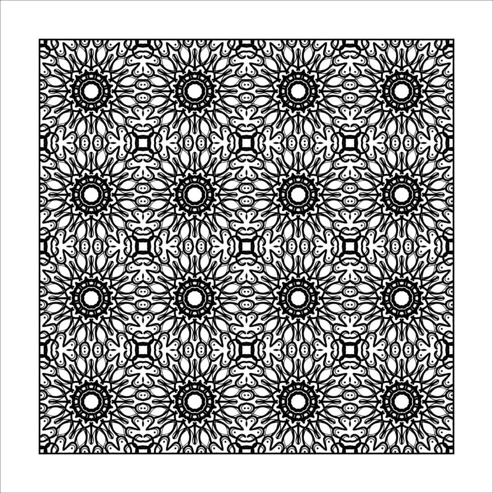 Seamless pattern floral ornament. vector