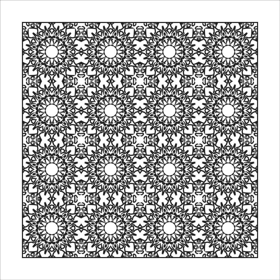 Seamless pattern floral ornament. vector