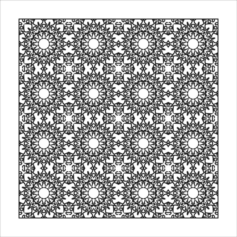 Seamless pattern floral ornament. vector