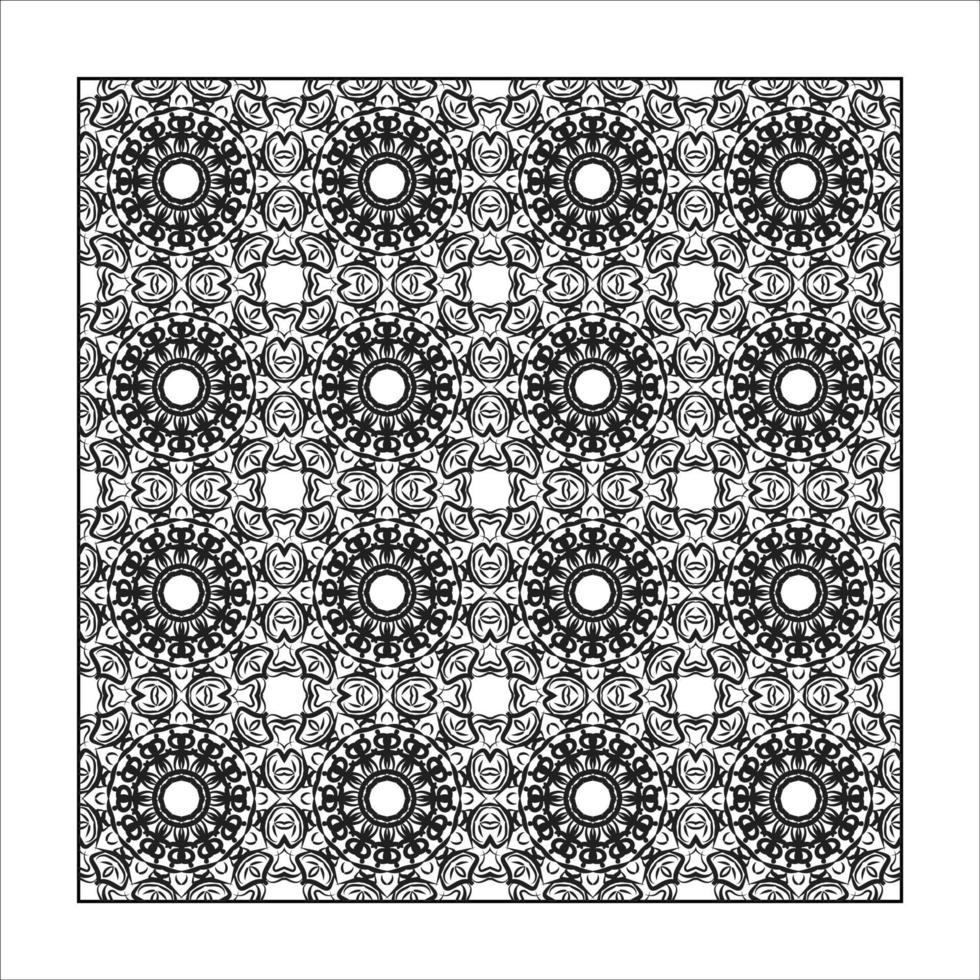 Seamless pattern floral ornament. vector