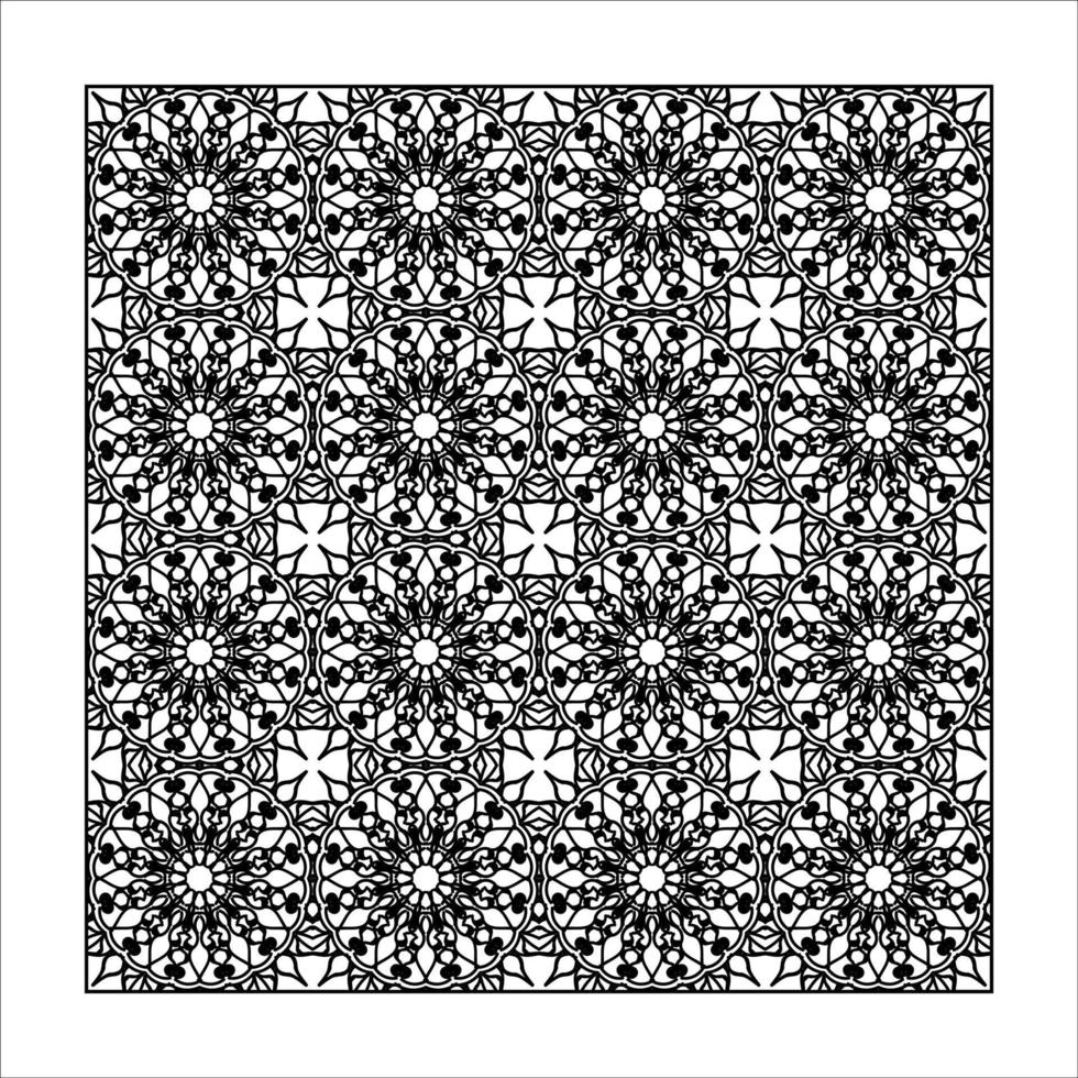 Seamless pattern floral ornament. vector