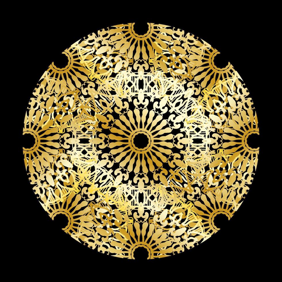 Vector round abstract circle. Luxury Mandala style.