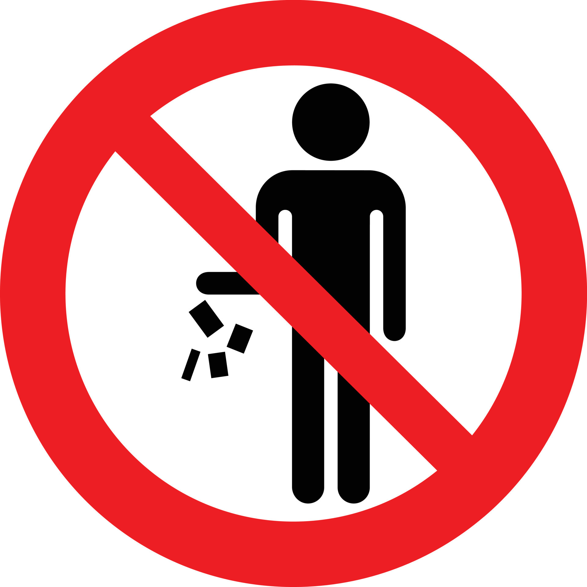 Do not litter rubbish icon 7749063 Vector Art at Vecteezy