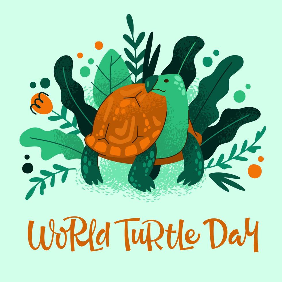 Poster for World Turtle Day vector